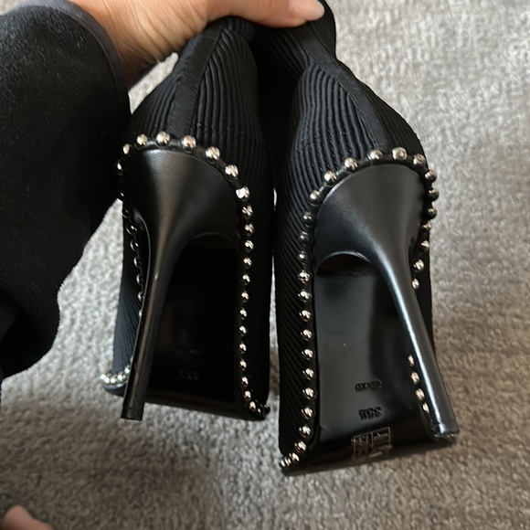 Alexander Wang Eri Studded Stretch Knit Sock Booties - Picture 6 of 7